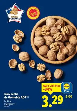 Lidl Noix sèche de grenoble aop offre