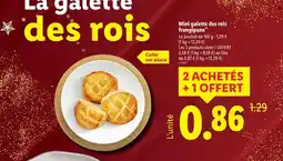 Lidl Mini galette des rois frangipane offre