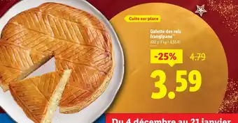 Lidl Galette des rois frangipane offre