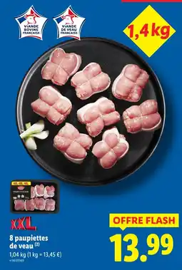 Lidl 8 paupiettes de veau offre