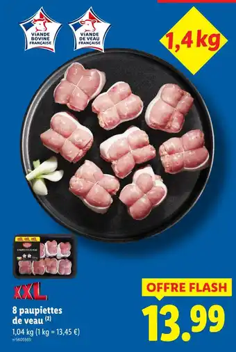 Lidl 8 paupiettes de veau offre