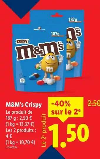 M&m's crispy