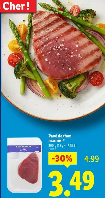 Lidl Pavé de thon mariné offre