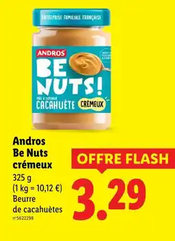 Lidl Andros be nuts crémeux offre