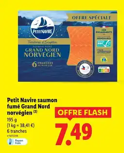 Lidl Petit navire saumon fumé grand nord norvégien offre
