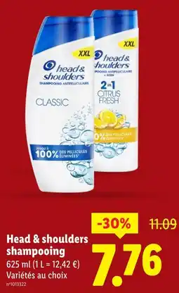 Lidl Head & shoulders shampooing antipelliculaire classic offre
