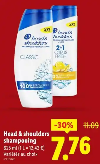 Lidl Head & shoulders shampooing antipelliculaire classic offre