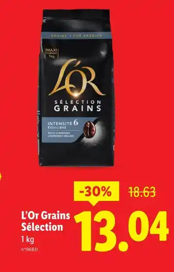 Lidl L'or grains sélection offre
