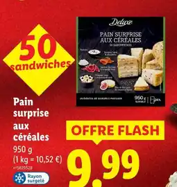 Lidl Deluxe pain surprise aux céréales offre
