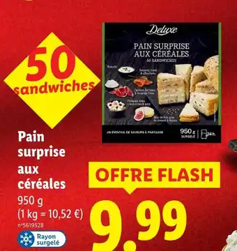 Lidl Deluxe pain surprise aux céréales offre