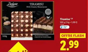 Lidl Deluxe tiramisu offre