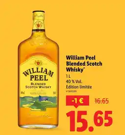 Lidl William peel blended scotch whisky offre