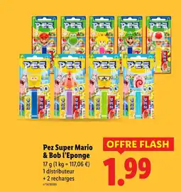 Lidl Pez super mario & bob l’eponge offre