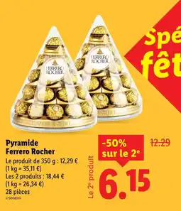 Lidl Ferrero rocher pyramide offre