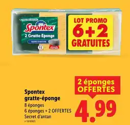 Lidl Spontex gratte-éponge offre