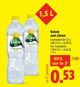 Lidl Volvic zest citron offre