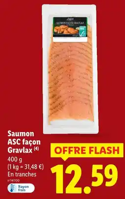 Lidl Saumon asc façon gravlax offre