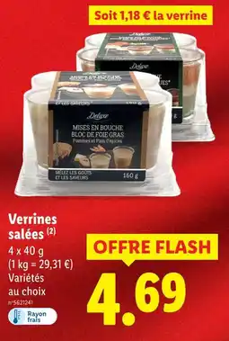 Lidl Deluxe verrines salées offre