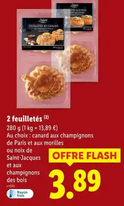 Lidl Deluxe 2 feuilletés offre
