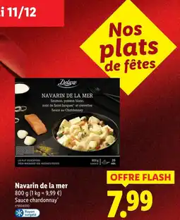 Lidl Deluxe navarin de la mer offre