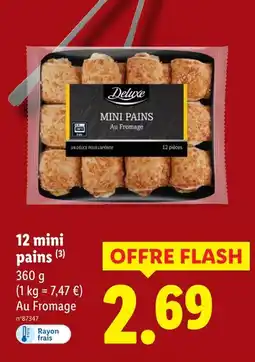 Lidl Deluxe mini pains au fromage offre
