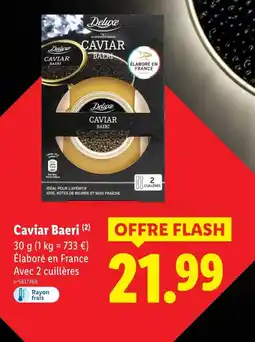 Lidl Deluxe caviar baeri offre