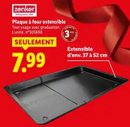 Lidl Zenker plaque à four extensible offre