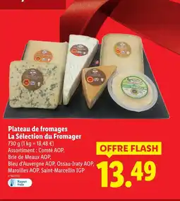 Lidl La selection du fromager plateau de fromages offre