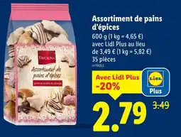 Lidl Favorina assortiment de pains d'épices offre