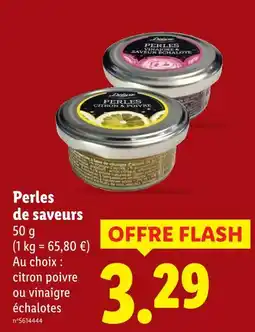 Lidl Perles de saveurs offre