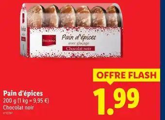 Lidl Favorina pain d'épices avec glaçage offre