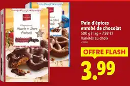 Lidl Favorina pain d'épices enrobé de chocolat offre