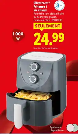 Lidl Silvercrest friteuse à air chaud offre