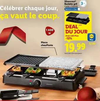 Lidl Silvercrest raclette-gril offre