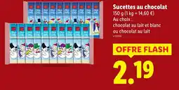 Lidl Sucettes au chocolat offre
