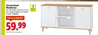 Lidl Livarno home meuble bas offre