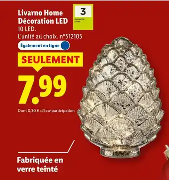 Lidl Livarno home décoration led offre