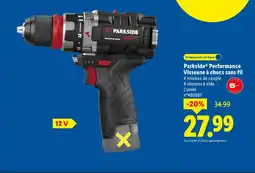 Lidl Parkside performance visseuse à chocs sans fil offre