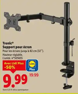 Lidl Tronic support pour écran offre