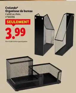 Lidl Crelando organiseur de bureau offre