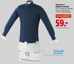 Lidl Cleanmaxx repasse-chemise offre