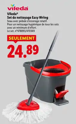 Lidl Vileda set de nettoyage easy wring offre