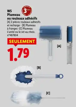 Lidl W5 plumeau ou rouleaux adhésifs offre