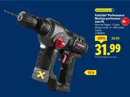 Lidl Parkside performance marteau perforateur sans fil offre