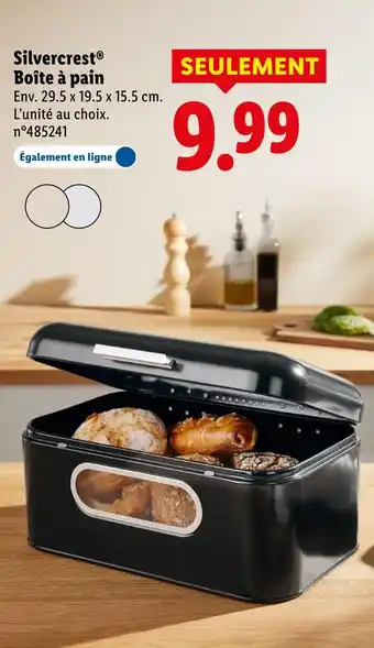 Lidl Silvercrest boîte à pain offre