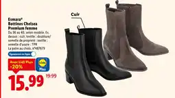 Lidl Esmara bottines chelsea premium femme offre
