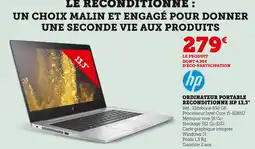 Super U Hp ordinateur portable reconditionné 13,3 offre