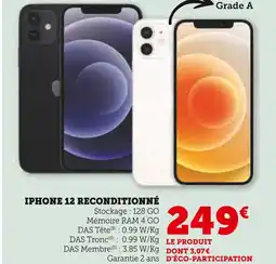 Super U Iphone 12 reconditionné offre