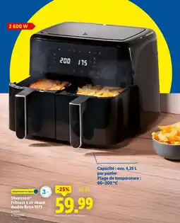 Lidl Silvercrest friteuse à air chaud double retro 1973 offre