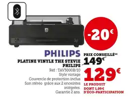 Super U Philips platine vinyle the stevie offre